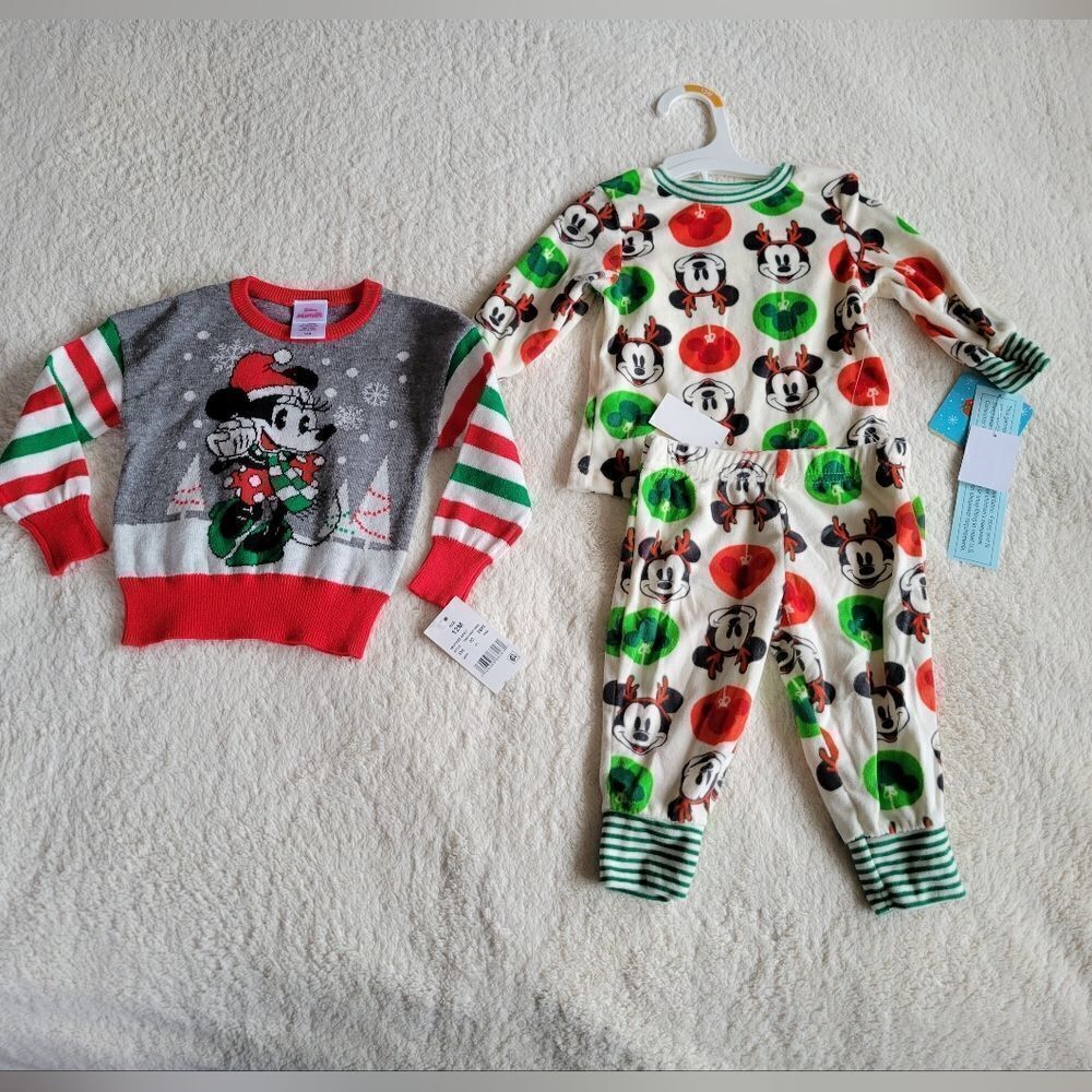 New Disney winter Mickey mouse toddler unisex clothes bundle size 12 months